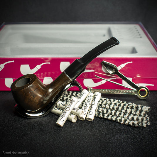 Jean Claude Pipe Smoker's Starter Kit - Bent Pipe
