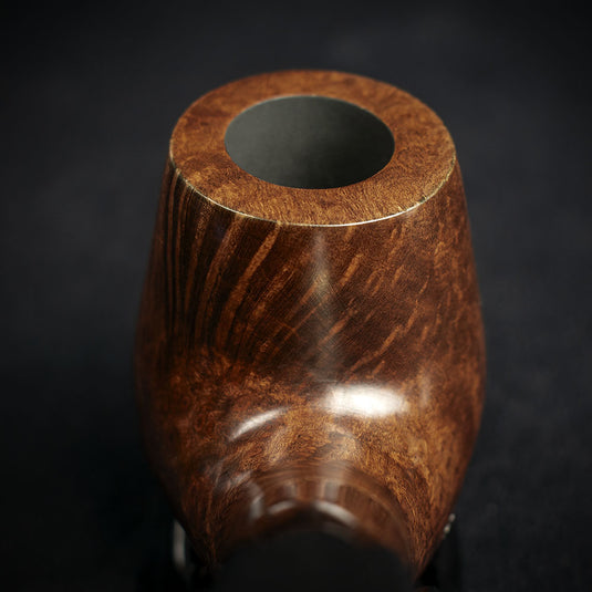 Jean Claude Rustic Wave 9mm Filter Briar Smoking Pipe - Shape 01
