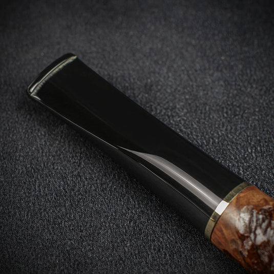 Jean Claude 9mm Filter Rustic Wave Briar Smoking Pipe - Shape 04