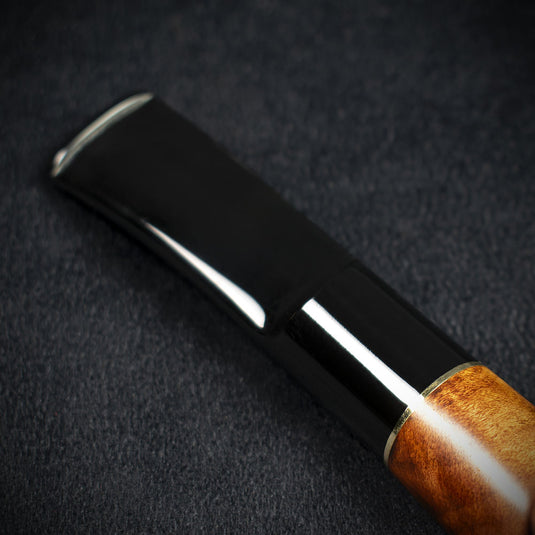 Jean Claude 9mm Filter Rustic Wave Briar Smoking Pipe - Shape 52