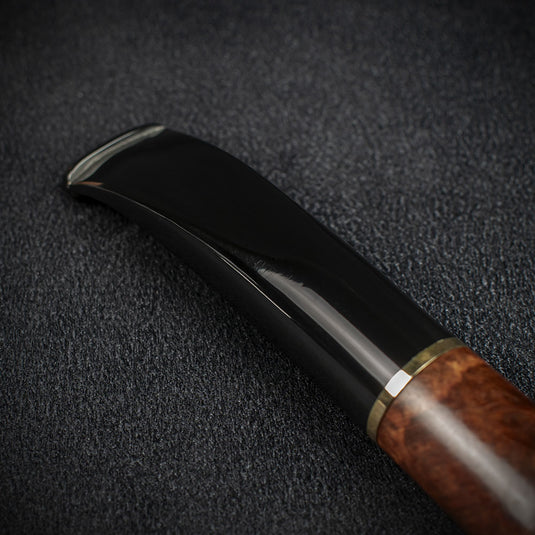 Jean Claude 9mm Filter Rustic Wave Briar Smoking Pipe - Shape 07