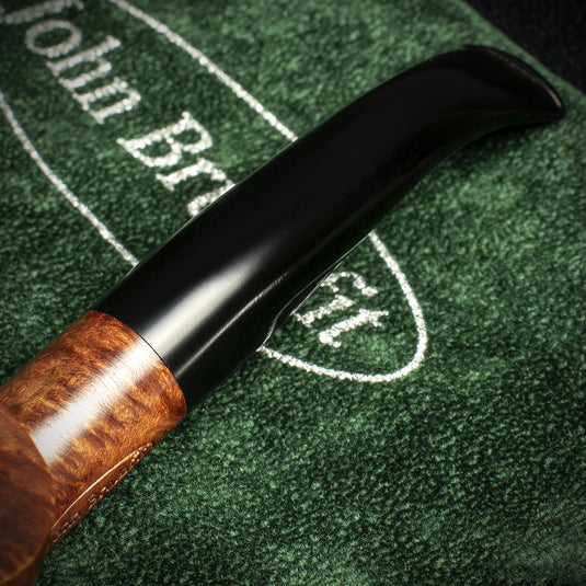 John Brumfit Great British Classics Briar Smoking Pipe - Bent Billiard