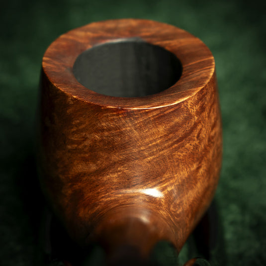 John Brumfit Great British Classics Briar Smoking Pipe - Bent Billiard