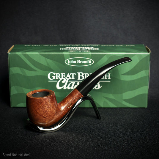 John Brumfit Great British Classics Briar Smoking Pipe - Bent Pot