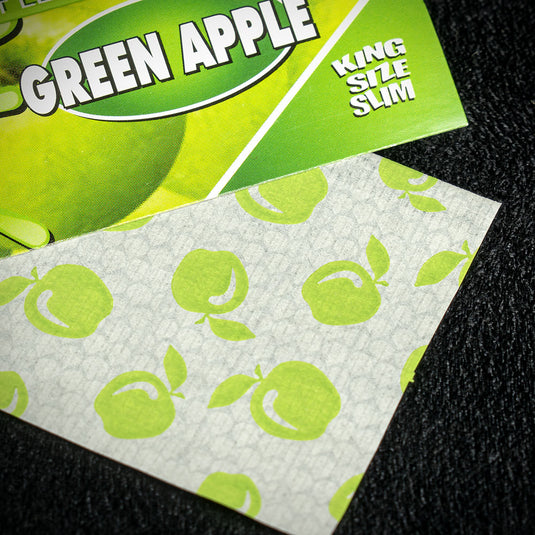 Juicy Jay's King Size Slim Rolling Papers - Green Apple