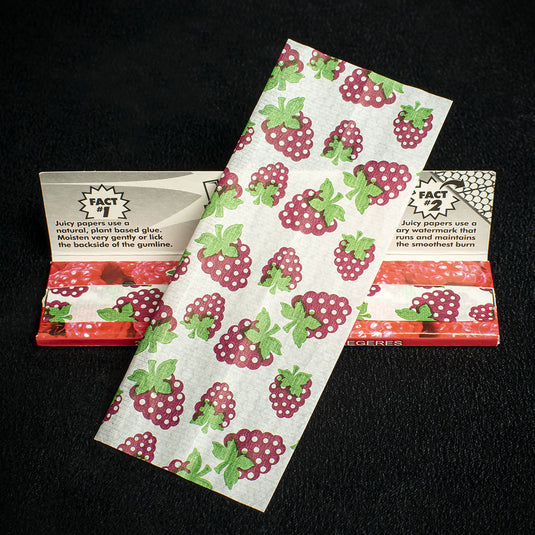 Juicy Jay's King Size Slim Rolling Papers - Raspberry