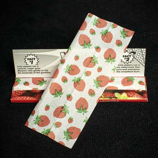 Juicy Jay's King Size Slim Rolling Papers - Strawberry