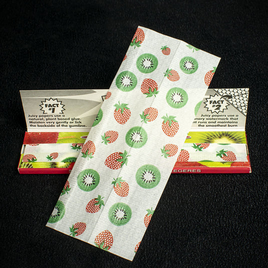 Juicy Jay's King Size Slim Rolling Papers - Strawberry Kiwi