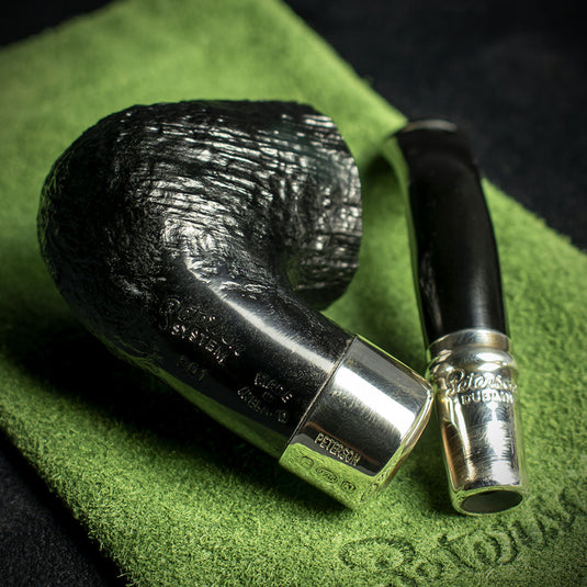 Peterson of Dublin System Spigot Sandblasted Briar Pipe - Shape 301