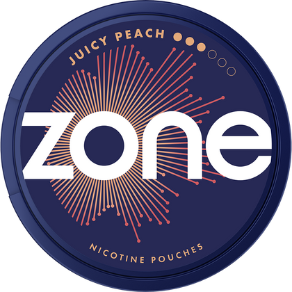 Zone Juicy Peach Nicotine pouch 10mg - Pack of 20
