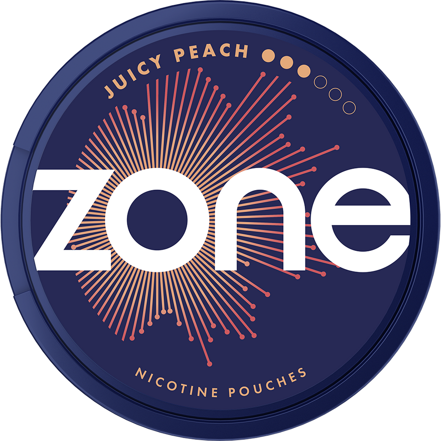 Zone Juicy Peach Nicotine pouch 10mg - Pack of 20