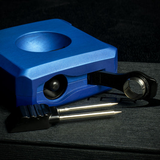 Vector Vcube V-Cut & Punch Cigar Cutter - Sky Blue