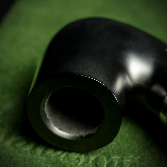 Peterson of Dublin Deluxe System Ebony 8s Briar Smoking Pipe - Shape 68