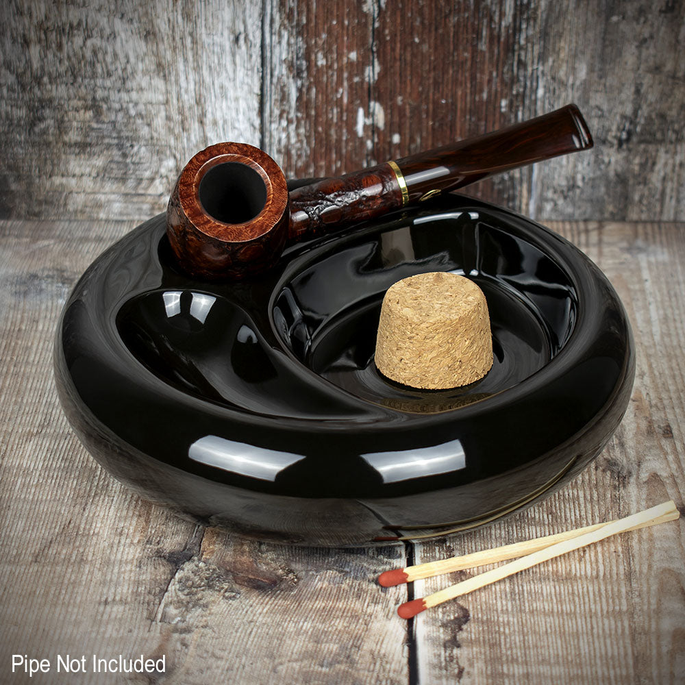 Bullseye | 2 Pipe Ceramic Ashtray | Smoke-King