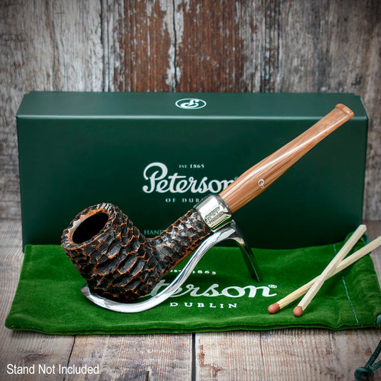 Derry Rusticated Briar Pipe By Peterson of Dublin - Shape 06 (9mm)
