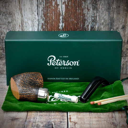 Arklow Sandblasted Briar Pipe By Peterson of Dublin - Shape 304 (9mm)