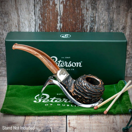 Derry Rusticated Briar Pipe By Peterson of Dublin - Shape 80s (9mm)