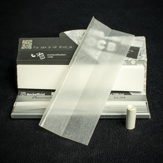OCB Kingsize Slim Premium Rolling Papers & Tips - Box of 32