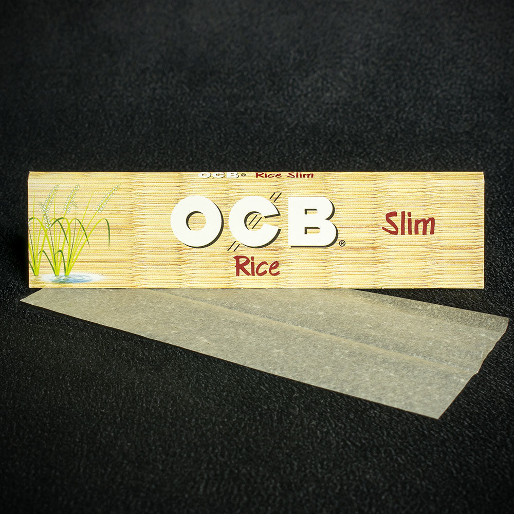OCB Kingsize Slim Rice Rolling Papers - Single Pack