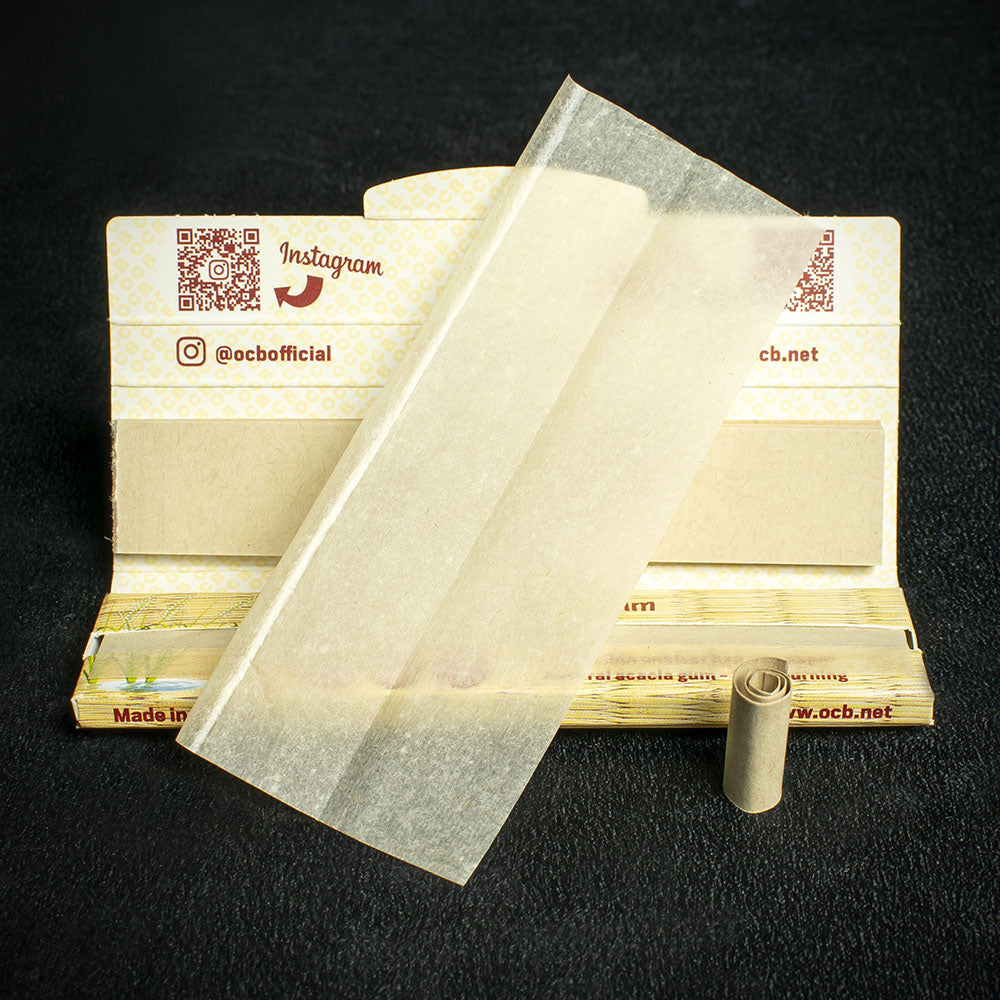 OCB Kingsize Slim Rice Rolling Papers & Tips - Single Pack
