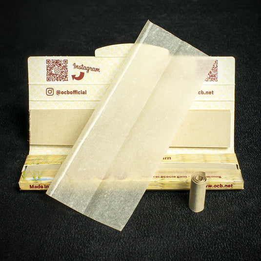 OCB Kingsize Slim Rice Rolling Papers & Tips - Single Pack