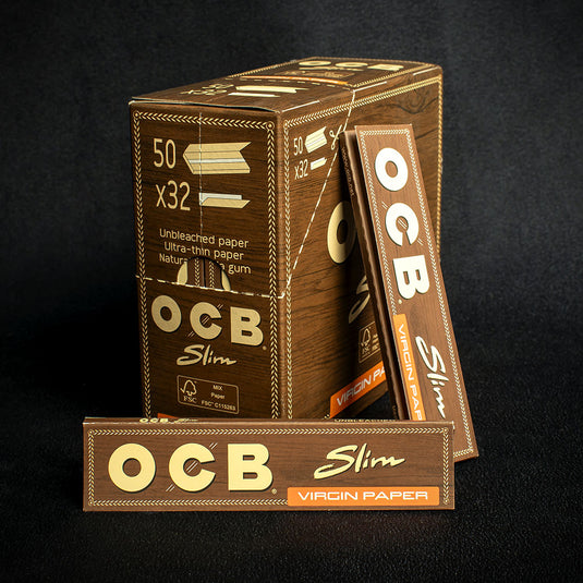 OCB Kingsize Slim Virgin Rolling Papers - Single Pack