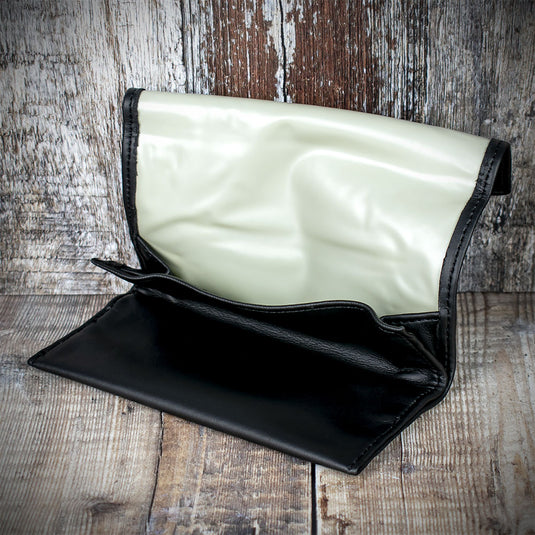 tobacco bags uk Oil Skin Value Roll Up Pipe Tobacco Pouch - Black