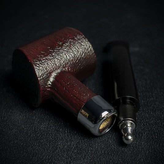 Smoke-King 9mm Rosewood Pipe - Curved Rustic