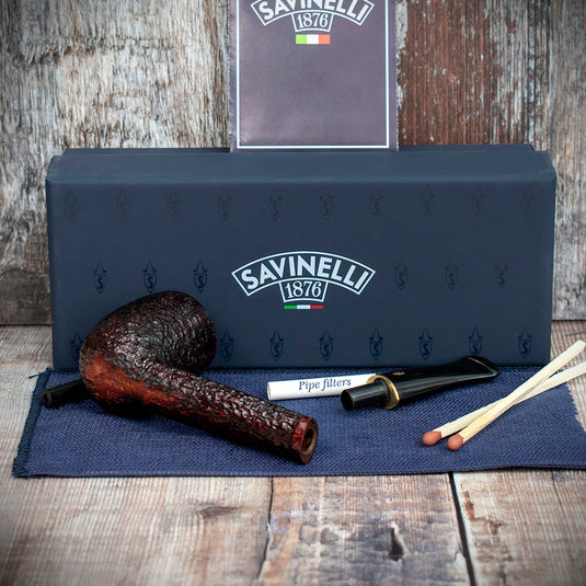 Savinelli Roma 6mm Filter Briar Pipe - Shape No. 802