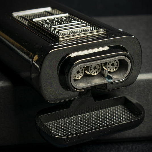 Palio Polaris Triple Flame Cigar Lighter - Black