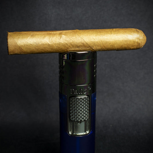 Palio Veneto Quad Flame Cigar Lighter - Blue