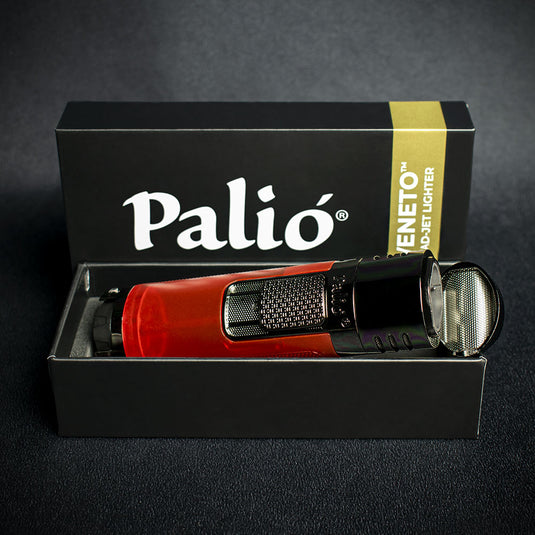 Palio Veneto Quad Flame Cigar Lighter - Red