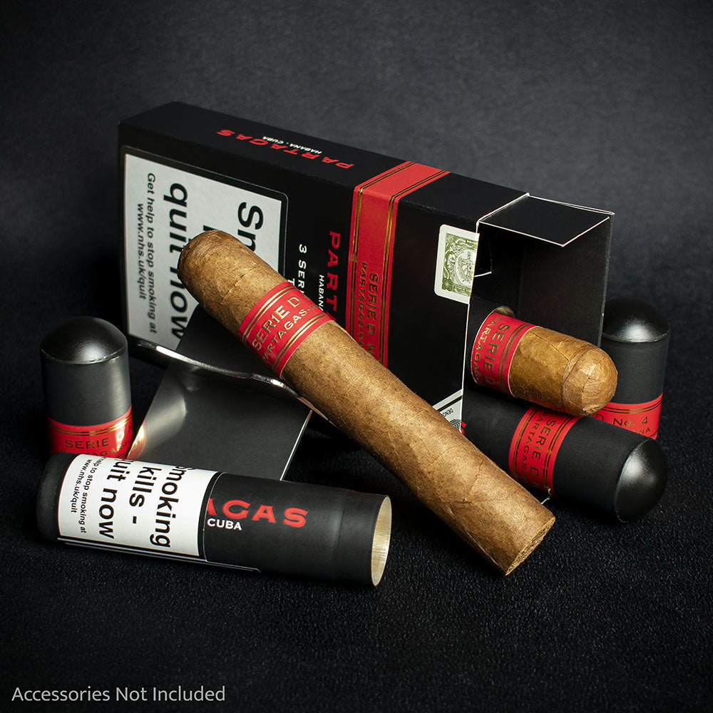 Partagas Serie D No.4 Tubos Cuban Cigars - 3 Pack