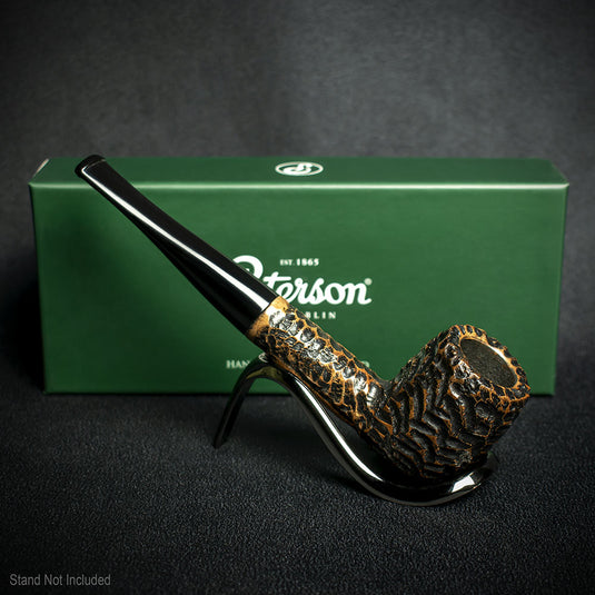 Peterson of Dublin Aran Rusticated Briar Smoking Pipe - Shape No.06