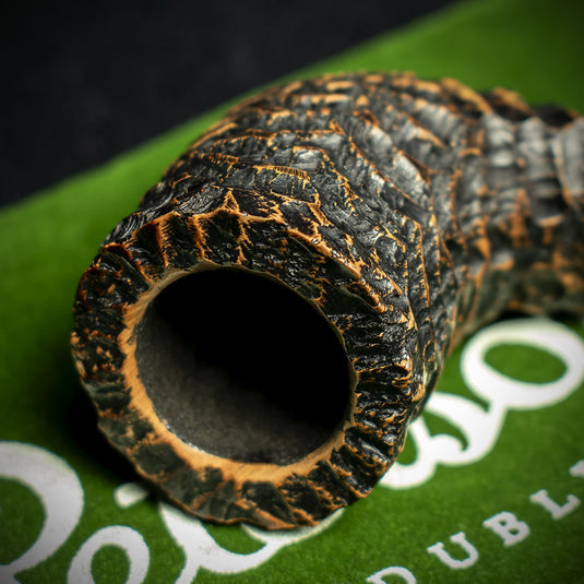Peterson of Dublin Aran Rusticated Briar Smoking Pipe - Shape No.268