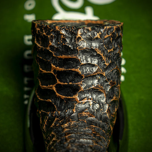 Peterson of Dublin Aran Rusticated Briar Smoking Pipe - Shape No.268