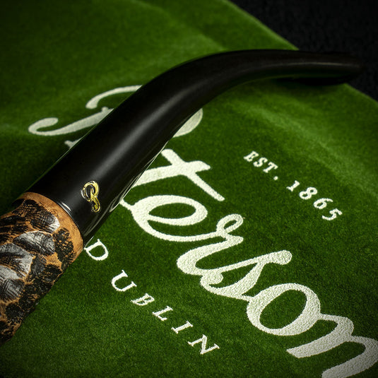 Peterson of Dublin Aran Rusticated Briar Smoking Pipe - Shape No.65