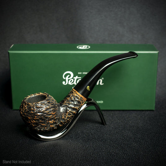 Peterson of Dublin Aran Rusticated Briar Smoking Pipe - Shape No.999