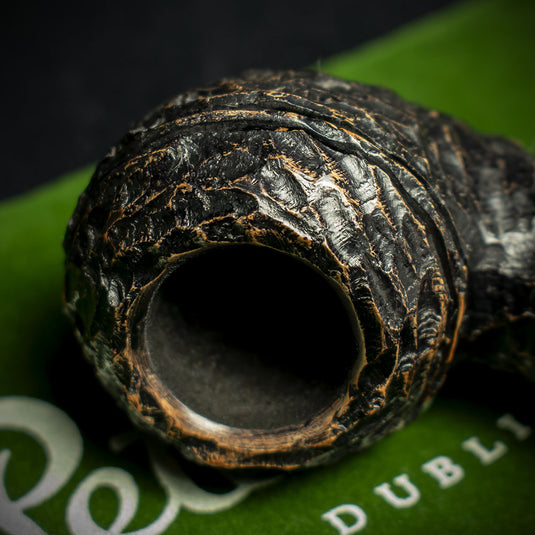 Peterson of Dublin Aran Rusticated Briar Smoking Pipe - Shape No.999