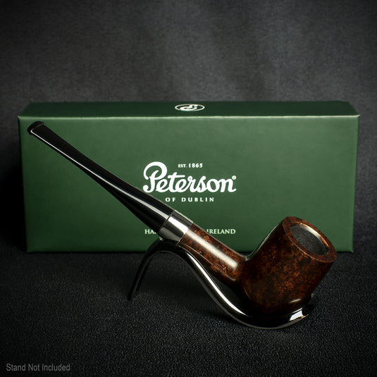 Peterson of Dublin Aran Smooth Nickel Mounted Pipe - Shape 15 