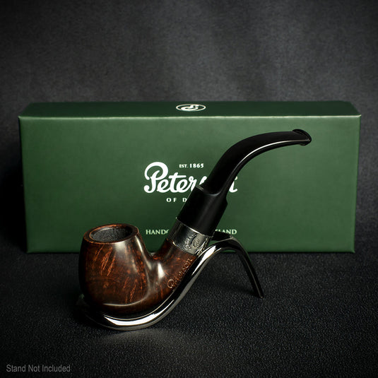 Peterson of Dublin Aran Smooth Nickel Mounted Pipe - Shape 230