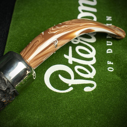 Peterson of Dublin Derry Rusticated Briar Smoking Pipe - Shape 338 - 9mm