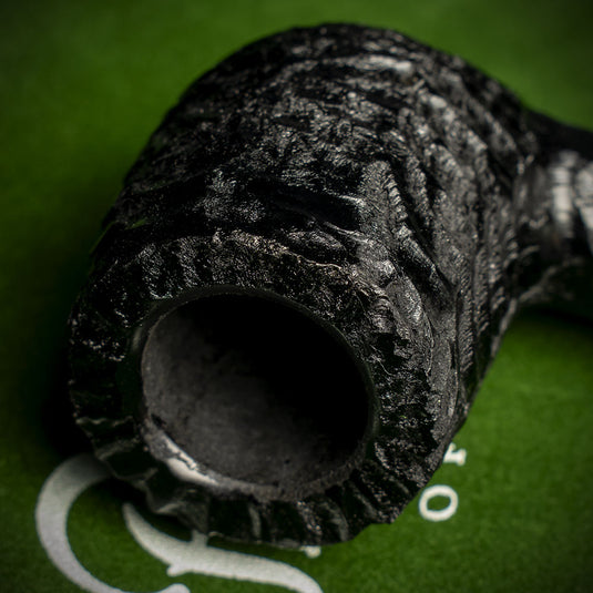 Peterson of Dublin Dracula Rusticated Briar Smoking Pipe - Shape 107