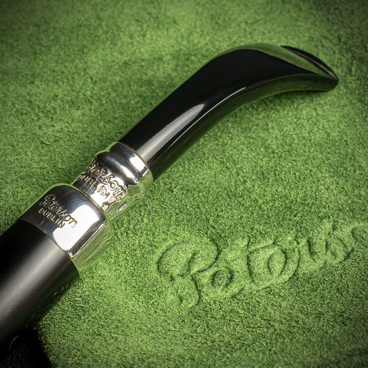 Peterson of Dublin Ebony Spigot Briar Smoking  Pipe - Shape 127