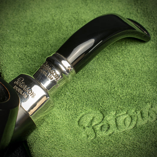 Peterson of Dublin Ebony Spigot Briar Smoking  Pipe - Shape 221