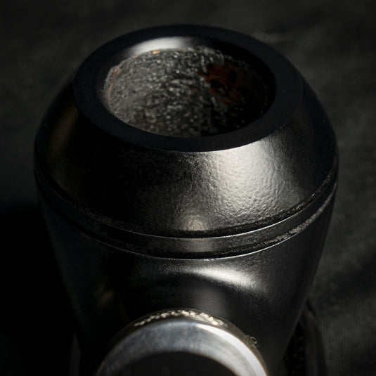 Peterson of Dublin Ebony Silver Spigot Briar Smoking  Pipe - Shape 999