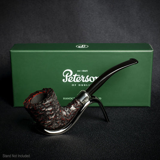 Peterson of Dublin Irish Army Rusticated Briar Smoking Pipe - Shape 129