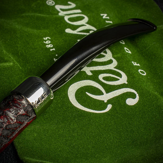 Peterson of Dublin Irish Army Rusticated Briar Smoking Pipe - Shape 129