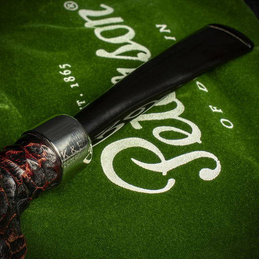 Peterson of Dublin Irish Army Rusticated Briar Smoking Pipe - Shape 701
