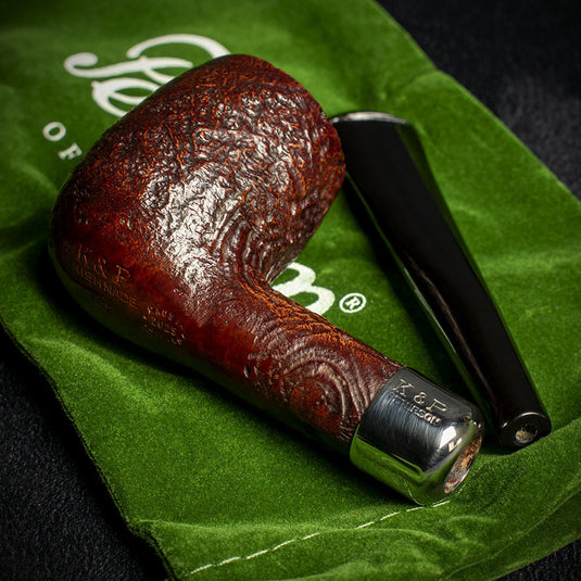 Peterson of Dublin Irish Army Sandblast Briar Smoking Pipe - Shape 102